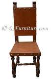 Italian Friar Dining Leather Side Chair
