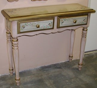 hand painted French country Console made in Peru