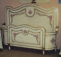 French Bed, Antique white