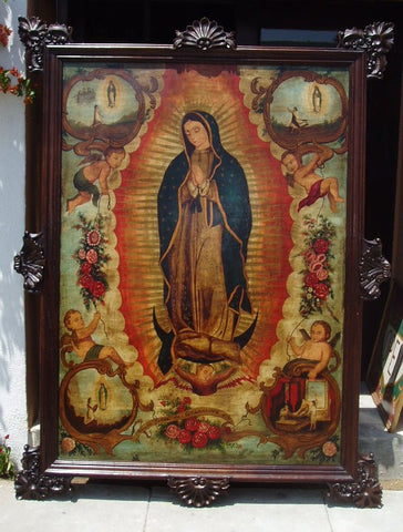 guadalupe painting made in peru