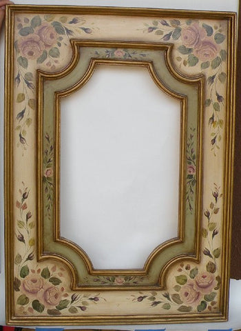 Lavender Rose Mirror with Sage Green