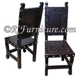 spanish revival chair hand tooled