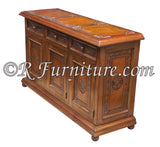 hand tooled leather  buffet