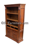 leather panel bookcase