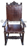 Spanish Friar Dining Leather Armchair