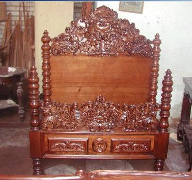Renaissance Reproduction Bed - Spanish Colonial Bed