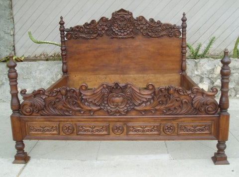 Renaissance Reproduction Period bed - Spanish Colonial Bed