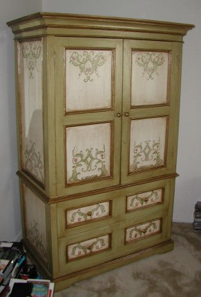 French Scroll Armoire