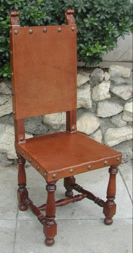 Italian friar side chair, made in Peru - italian revival furniture, spanish style furniture