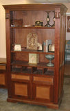 leather panel bookcase
