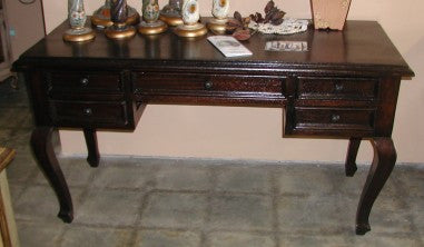 Desks, French Style Desk/vanity in Mahogany finish