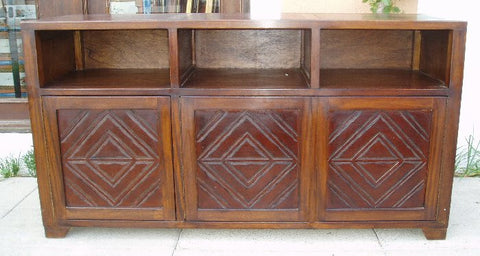 Leather Media Credenza Nazca