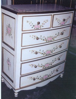 Bow Dresser, Pink Roses and Ribbon