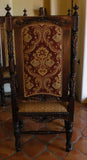 castle chair, spanish revival chair