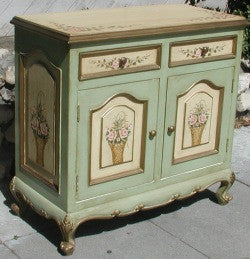 Painted Buffet, Rose and Basket