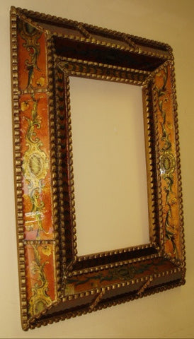 Reverse painted online glass mirror