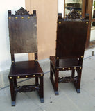 Spanish Friar Dining Leather Side Chair