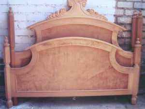 Valencia Leather Panel Bed